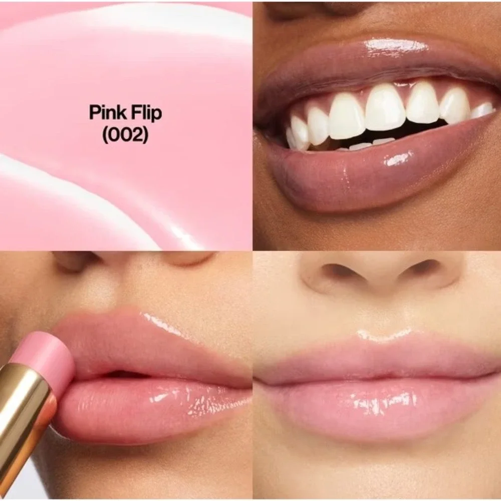 Revlon Super Lustrous Glass Shine Lip Balm 002 Pink Flip High‎ Shine 0.11oz New